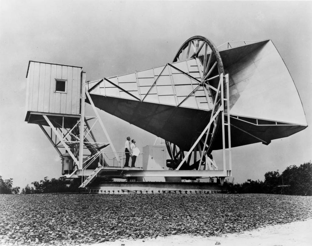 Descoberta Observacional Penzias & Wilson, 1965 Testes de antena para