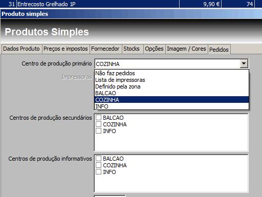 9 7. Configurar Produtos Para finalizar, um dos passos mais importantes, é definir correctamente os centros em relação aos produtos.