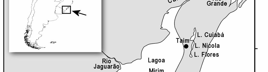 Hidrológicas da Universidade Federal do Rio Grande do Sul (IPH, UFRGS) em parceria com a Fundação Universidade Federal do Rio Grande (FURG) e a Fundação Zoobotânica do Rio Grande do Sul (FZRGS).