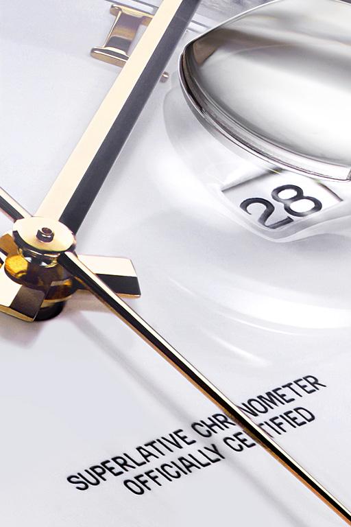 Função do Datejust 36 WHAT A DIFFERENCE A DATE MAKES O Datejust foi o primeiro relógio cronômetro, impermeável e automático a exibir a data em uma abertura às 3 horas no mostrador, daí seu nome.