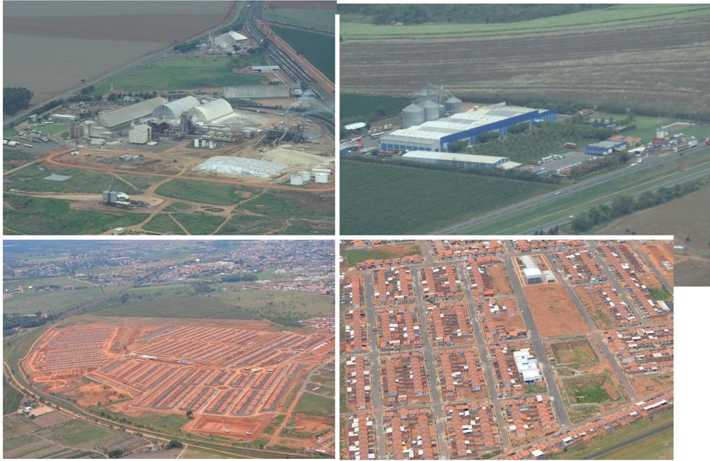 Figura 5: Nova periferia de Araguari loteamentos Jardim Botânico (esquerda) e Interlagos (direita) voltados para a classe média. Projetos: www.construtorastefani.com. Fotos: Acervo QUAPÁ (2013).
