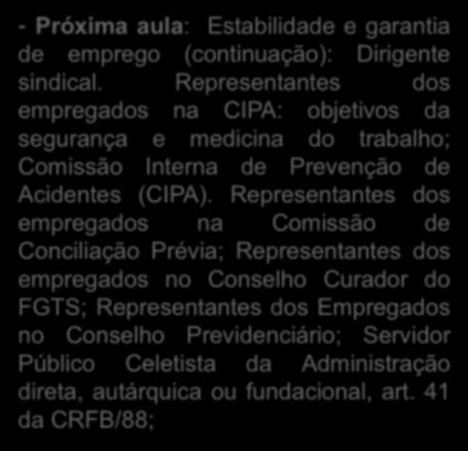 Comissão Interna de Prevenção de Acidentes (CIPA).