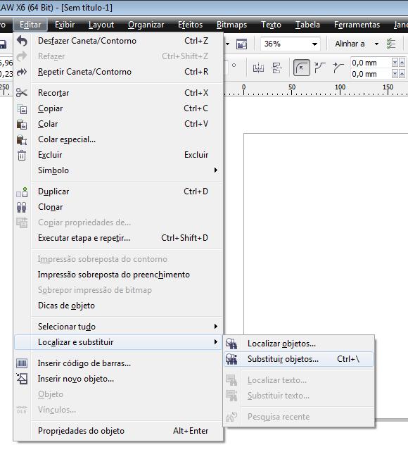 Como converter as cores para CMYK Corel Vá até o menu Editar > Localizar e
