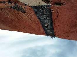 SISTEMA DE DRENAGEM DE EMISSÕES GASOSAS MATERIAL UTILIZADO/ESPECIFICAÇÃO: Base de concreto (1,4 x 1,4 m), manilha de concreto armado furada (60 cm de diâmetro), pedra de mão,