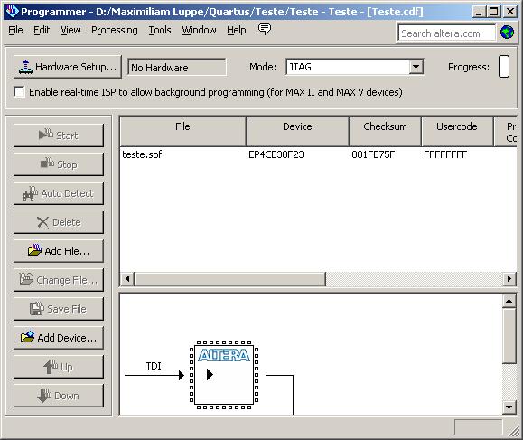 Se não estiver, é necessário indicar ao programador que o kit será programado