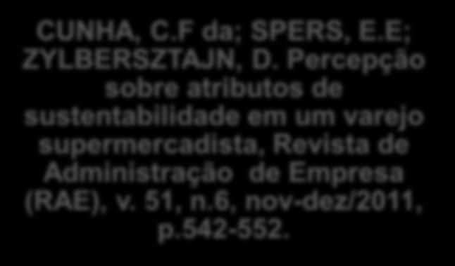 BIBLIOGRAFIA UTILIZADA CUNHA, C.F da; SPERS, E.