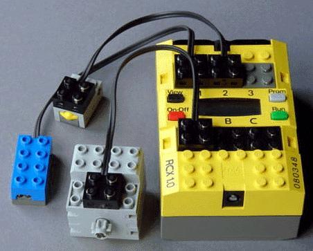 O LEGO Brick RCX CPU do robô.