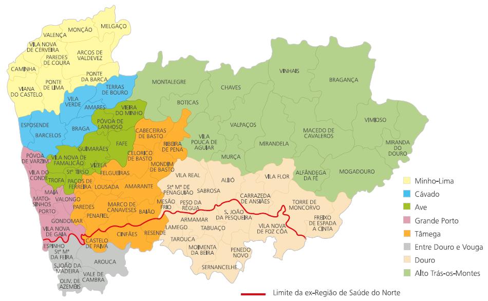 METODOLOGIA E PRINCIPAIS RESULTADOS UNIDADES TERRITORIAIS (NUTS) DA REGIÃO NORTE CÓDIGOS E DESIGNAÇÃO DAS NUTS E RESPECTIVOS CONCELHOS Cod NUTS Concelhos Minho-Lima Arcos de Valdevez, Caminha,