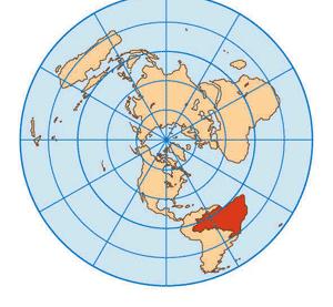 A DISTORÇÃO NO MAPA AUMENTA CONFORME SE DISTÂNCIA DO PONTO DE TANGÊNCIA.