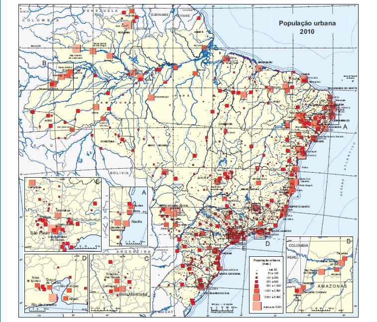 11 A população indígena urbana em 2010 Fonte: IBGE; disponível em: