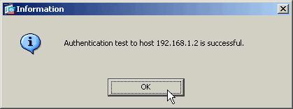 Teste com CLI Você pode usar o comando test na linha de comando a fim testar sua instalação AAA.