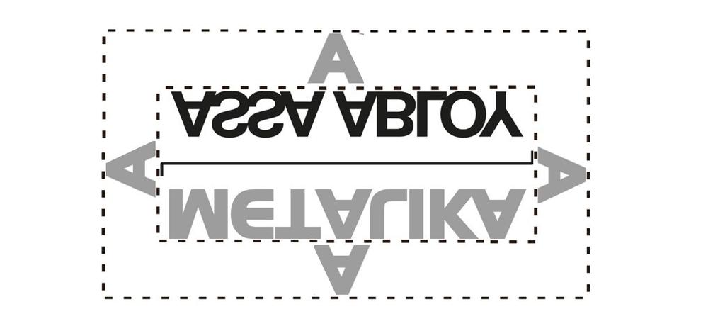 Área de não Interferência & Redução Mínima Toda aplicação do logo Metalika/ASSA ABLOY deve seguir uma área de não