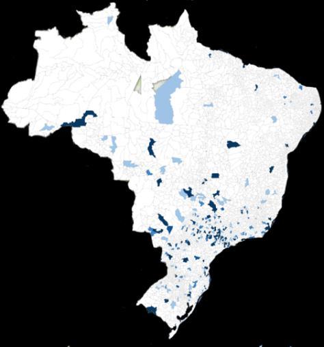 Capacidade de atingir o território brasileiro Capilaridade nas cidades Número de lojas multimarca por tamanho de município Potencial de cross sell Vendas multimarcas por município Principais
