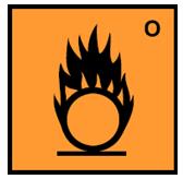 Comburente Os produtos com este símbolo facilitam a combustão de produtos