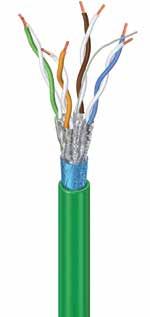 F/FTP Categoria 6A 500 MHz 4 pares e 2x4 pares (bainha de PVC ou LSZH) DESCRIÇÃO Estes cabos proporcionam excelentes características de transmissão, excedendo os requisitos da categoria 6A e com