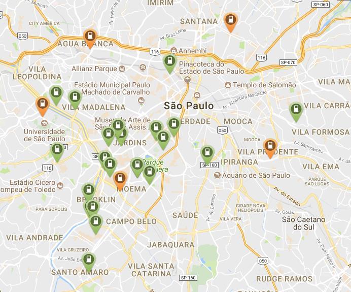 carregamento em locais públicos São