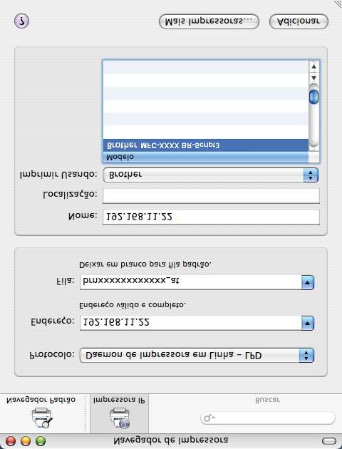 Para obter mais informações sobre como imprimir a página de configurações, consulte Impressão da lista de configurações de rede na página 87.