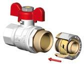 «UNIKO» Sistema de racores y válvulas de bola con adaptadores para tubos Multicapa / Pex / Cobre / Inox «UNIKO» Sistema de conexões e válvulas de esfera com adaptadores por tubos Multicamadas / Pex /