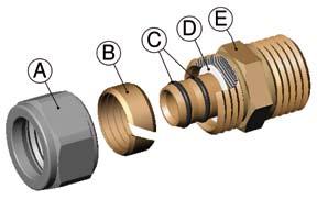 Racores a compresión para tubo multicapa «Winny-Al» Conexões de fixação por aperto, para tubo multicamadas «Winny-Al» NOTAS TÉCNICAS / INFORMAÇÕES TÉCNICAS Conformes a la norma DIN 50930.
