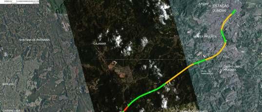 Tempo de viagem estimado : 25 minutos Distância: 47 km Localização das estações: a