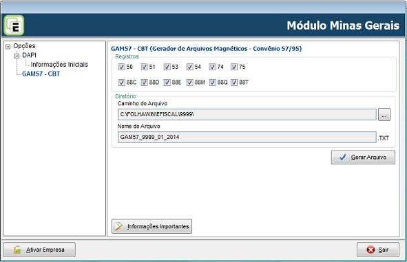 / Minas Gerais / GAM 57 Grupo IOB Folhamatic EBS > Sage