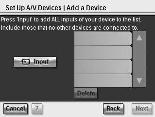 Certifique-se de que todos os dispositivos AV envolvidos estão devidamente ligados antes de continuar.