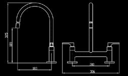 1256 C262 Misturador de mesa bica