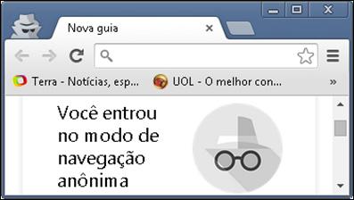 Informática Google Chrome Prof. Márcio Hunecke OPÇÕES DE SEGURANÇA Navegação anônima (CTRL + SHIFT + N) A Navegação Anônima permite que você navegue na web sem deixar vestígios no computador.