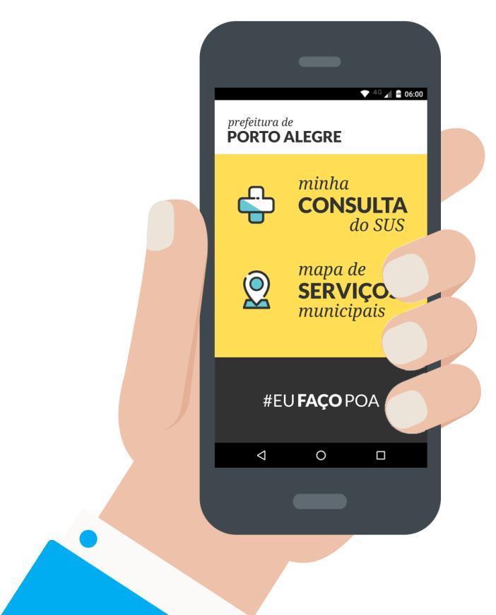 App #EuFaçoPOA e novo Site O aplicativo móvel #EuFaçoPOA e a versão alfa do novo site da Prefeitura possibilitam o acesso simples e rápido ao mapa de serviços municipais.