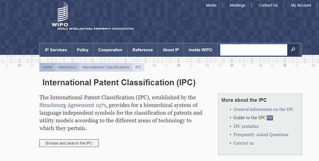 CLASSIFICAÇÂO IPC http://www.