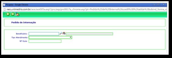 MANUALWEB 6 MANUALWEB 7 4) IMPORTANTES Tela 4 Dados iniciais: selecione o tipo de atendimento 4.