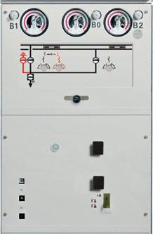 Intertravamento Intertravamentos mecânicos internos do cubículo cionamento da chave seccionadora (FECHMENTO, BERTUR, TERRDO ou TERRMENTO PREPRDO) Disjuntor a vácuo intertravado mecanicamente