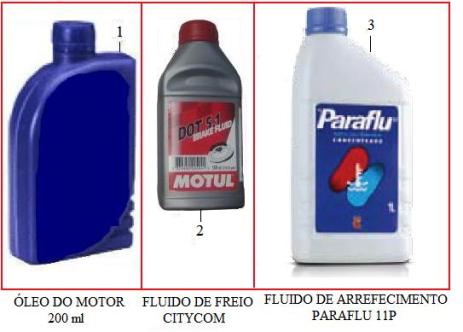 FLUIDO DE FREIO / FLUIDO DE ARREFECIMENTO 00602-GGF-003 OLEO DE SUSPENSAO 00602-GGF-002 OLEO DE TRANSMISSAO 1 0171MATESP00 (SOMENTE GARANTIA) OLEO P/ MOTOR SAE