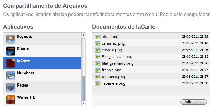 "Adicionar" e selecione os arquivos de imagens e fotos que deseja