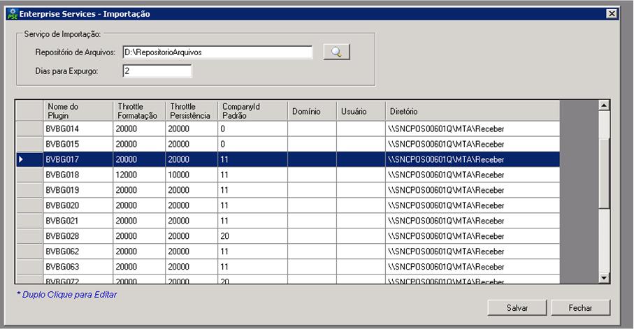 PARAMETRIZAÇÃO IMPORTAÇÃO SECURE CLIENT Gerenciador de Configurações ->