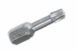 Bit for TX screws of stainless steel Punta para tornillos TX en acero inoxidable Bit TX em aço inoxidável C6.3 29310 T10 2.7 29315 T15 3.
