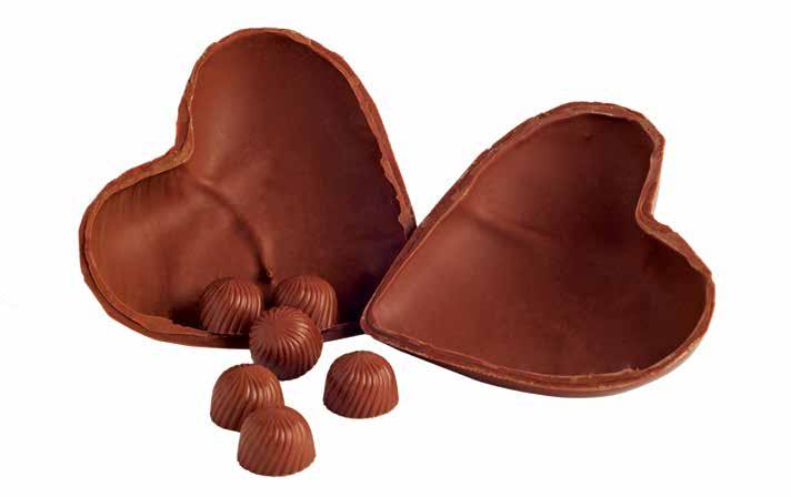 recheio bombons Milk chocolate heart with chocolates