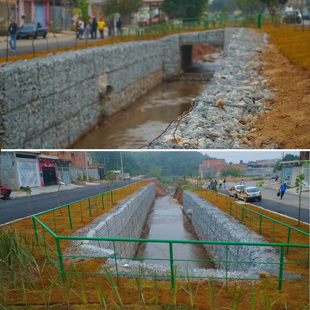 Obra Emergencial João Collado Área de risco com deslizamento Bairro: Jardim Fortaleza Início 10/03/2017 Término: 03/05/17 Atividades executadas - Muro de