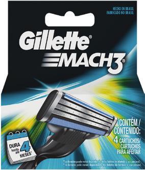 un. Carga Gillette Mach