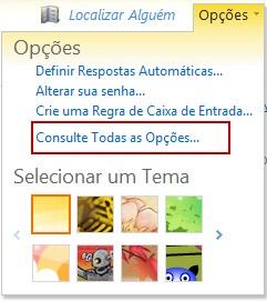 por exemplo: Resultados em: Assunto e corpo da mensagem ou somente Assunto. De ou Enviado a uma pessoa ou grupo específico. Categoria: Itens de uma categoria específica.