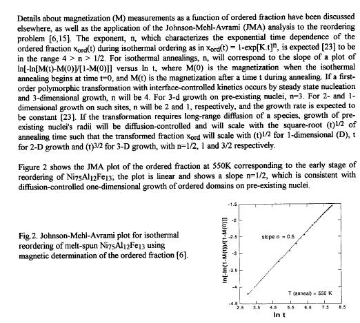 Cinética de transformação: diagramas TTT equação de Johnson-Mehl-Avrami * transformação polimórfica com cinética controlada pela interface, nucleação constante e crescimento tridimensional: n=4