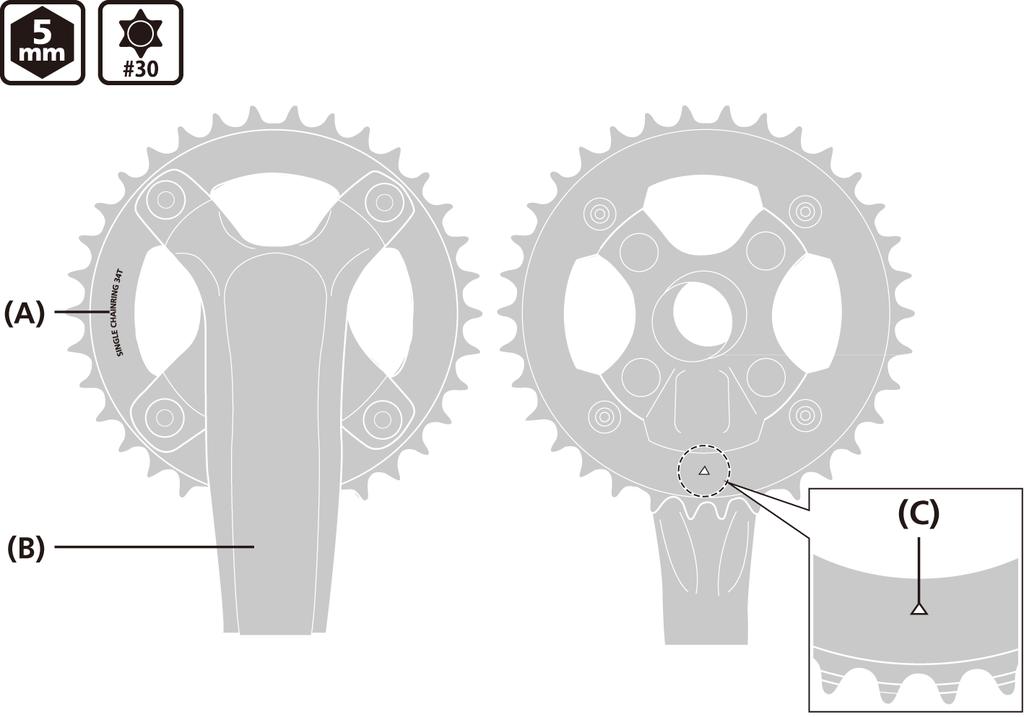 MANUTENÇÃO MANUTENÇÃO Substituição das rodas da pedaleira NOTA Para os modelos que não se encontram descritos aqui, consulte a secção de montagem das rodas pedaleiras nas Operações Gerais.