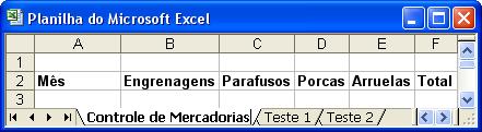 as desnecessárias, selecionando-as e utilizando um dos seguintes comandos: Clique no menu Editar, Excluir planilha.