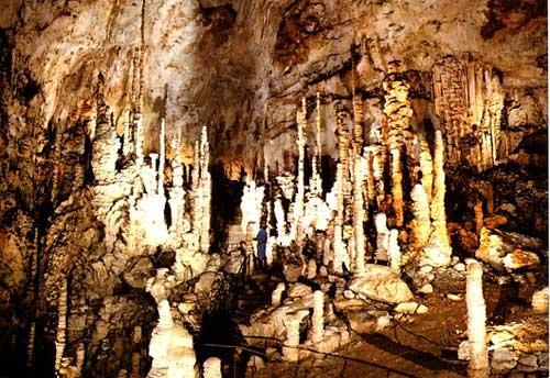Estalagmites São formações que surgem no chão das cavernas ou grutas.