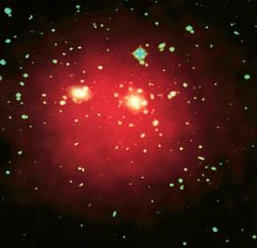 Aglomerado de Coma Um dos aglomerados mais ricos Suas galáxias mais luminosas são galáxias elípticas gigantes Meio intergaláctico contém