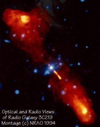 Radio galáxias Radiogaláxias: São radiofontes muito intensas, nas quais o meio galáctico pode