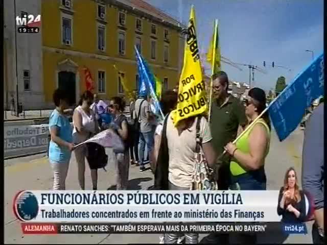 Vigília no Ministério das Finanças