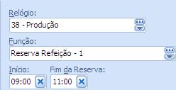 34 Inclusã de cnsums Relógi selecinar relógi que receberá a marcaçã de cnsum da refeiçã em fc; Funçã selecinar a funçã d relógi, selecinand n camp anterir, que determina cnsum da refeiçã em fc. 1.7.4. Refeições/Reservas Nesta pasta, pcinalmente, sã cadastrads s relógis e a funçã que recebem a marcaçã de reserva da refeiçã em fc.