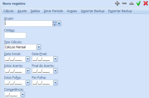 51 1.12.PERÍODO S 1.12.1. Cadastr d Períd Os períds a serem prcessads pel sistema, habilitand acess as cmands de Cálcul, Ajuste, Salds e Zerar Períd sã definids na pasta: Pnt/Cálculs/Períds Pasta