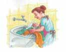 Se a torneira for fechada durante o barbear = 5 litros O vaso sanitário acionado por 6 segundos = 10 litros.